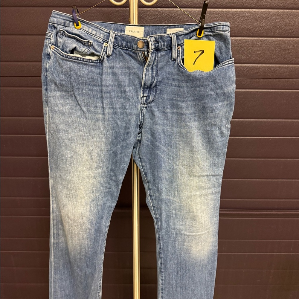 Frame Denim L'Homme Skinny Jeans in Light Blue